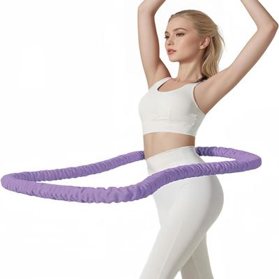 3 lbs Soft Weighted Hoop for Adults -Fold Gentle Fat Burning and Waist Toning, Pinch-Proof Design,Soft Material Won't Irritate Skin Perfect for Home/Travel/Postpartum Recovery