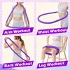 3 lbs Soft Weighted Hoop for Adults -Fold Gentle Fat Burning and Waist Toning, Pinch-Proof Design,Soft Material Won't Irritate Skin Perfect for Home/Travel/Postpartum Recovery view 4