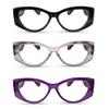 2SeeLife 3-Pack Oversized Cateye Reading Glasses for Women MediumWide Fit, Durable & Sturdy Frame, Trendy Premium Cateye Readers, Black, Gray, Purple, +2.25 view 1