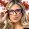 2SeeLife 3-Pack Oversized Cateye Reading Glasses for Women MediumWide Fit, Durable & Sturdy Frame, Trendy Premium Cateye Readers, Black, Gray, Purple, +2.25 view 2