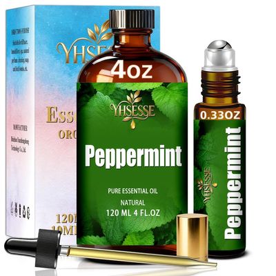 Peppermint Essential Oil for Diffuser Massage,Peppermint Oil - 4.33 fl oz