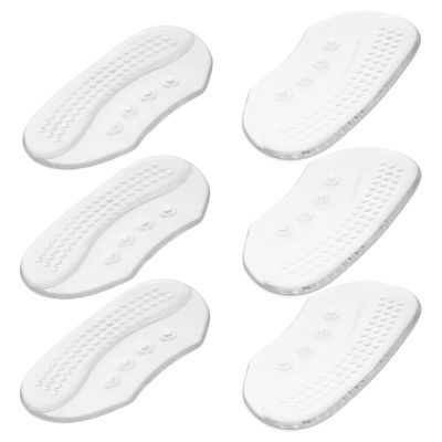 Hohopeti 6 Pairs Silicone Heel Grips Self-Adhesive Anti-Slip Heel Pads Cushion Blister Prevention Shoe Inserts for Women