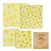 PACETAP 4-Pack Organic Beeswax Wraps, Reusable Food Wraps, Sustainable Beeswax Paper for Food Storage Cloth Wraps for Sandwich, Cheese, Fruits, and Vegetables (2 Large 35cm + 2 Small 18cm) view 1