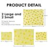 PACETAP 4-Pack Organic Beeswax Wraps, Reusable Food Wraps, Sustainable Beeswax Paper for Food Storage Cloth Wraps for Sandwich, Cheese, Fruits, and Vegetables (2 Large 35cm + 2 Small 18cm) view 3