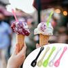 50 Pcs Disposable Dessert Spoons, Mini Plastic Tasting Spoons for Ice Cream, Caviar & Desserts, Small Disposable Spoons for Sampling, Catering, Party Supplies & Mini Dessert Cups (Multicolor) view 3