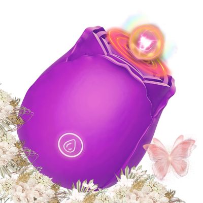 2026 Newly Little Lemon Shaped Handheld Massager, Waterproof Silicone Relaxation Massager with 12 Intensity Modes, Quiet Rechargeable Body Massager Q5454T (Purple)