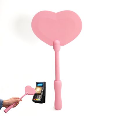 3D Credit Card Wand Holder, Tap to Pay Wand Credit Card Holder, Debit Contactless Pay Wand, Easy Checkout for Magic Lovers (Pink Heart)