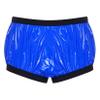 Mufeng Mens Waterproof Anti-Leak Diaper Cover Elastic Bands Washable Incontinence Underwear Blue 3X-Large view 3