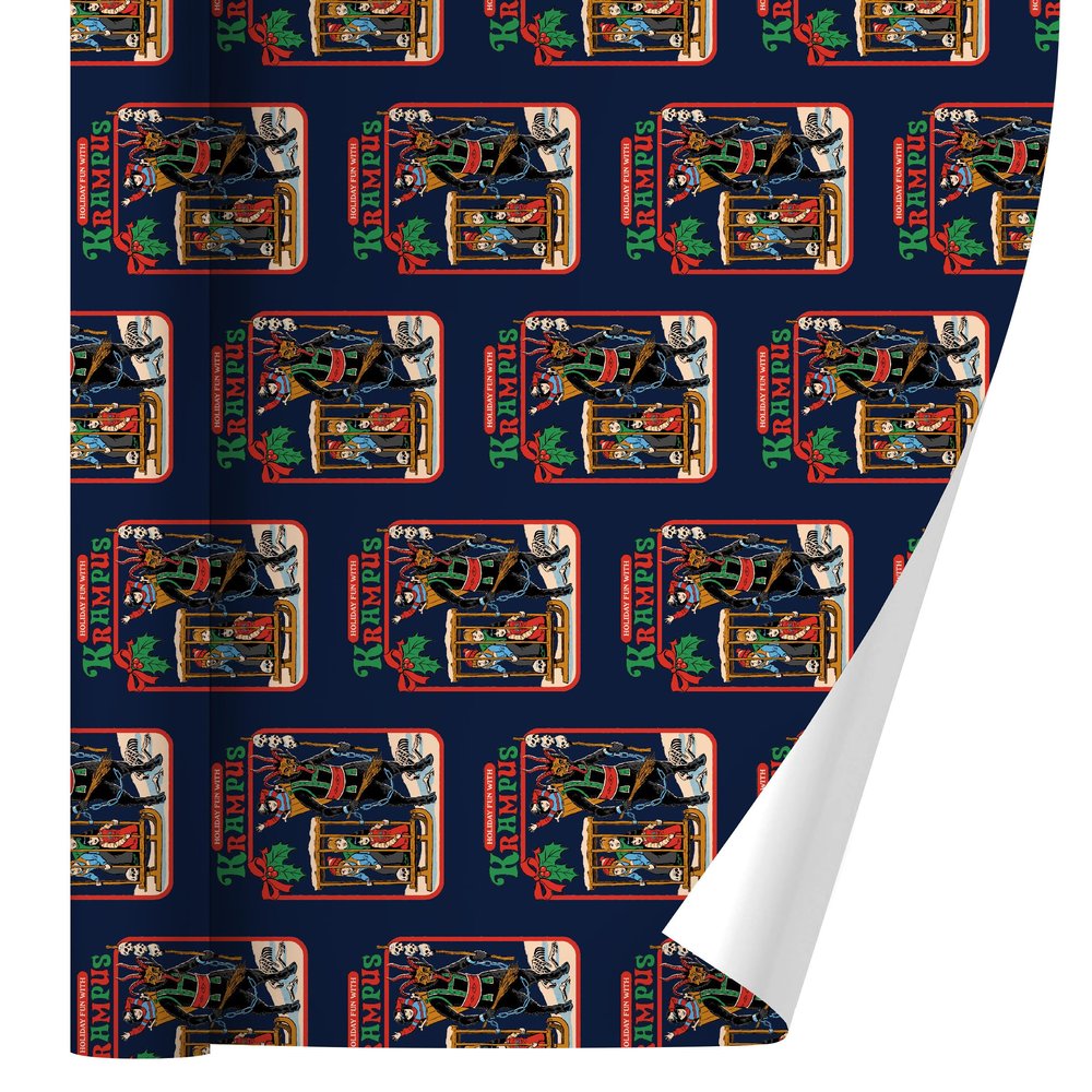 Steven Rhodes Fun with Krampus Gift Wrap Wrapping Paper Rolls