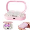 Contact Lens Cleaning Case, Eye Lens Washer Machine, Compact Size LCD Display Cleaner, Contact Care Accessory, Len Maintenance Gadget with Practical Design, Home Travel for Office Dormitory view 1