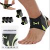 Ankle Brace for Men & Women, Adjustable Breathable Lace-Up Stabilizer with Figure-8 Straps for Sprained Ankle Support, Prevents Rolling, Ideal for Basketball, Running, and Sports (Green*2) view 1