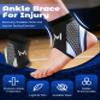 Ankle Brace for Men & Women, Adjustable Breathable Lace-Up Stabilizer with Figure-8 Straps for Sprained Ankle Support, Prevents Rolling, Ideal for Basketball, Running, and Sports (Green*2) view 2