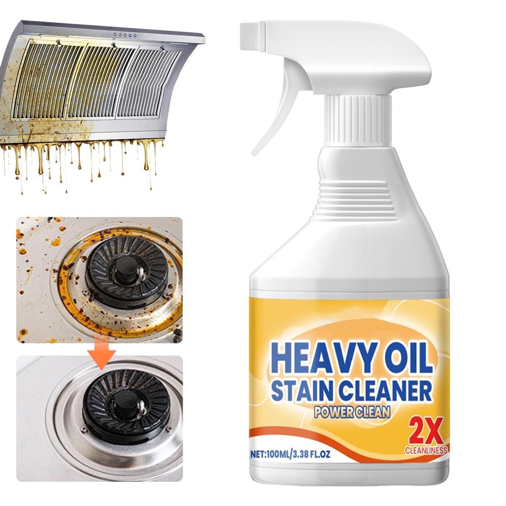 Kitchen Heavy Oil Cleaner Spray,Grease Remover, Multipurpose Kitchen Cleaner for Countertops, Ovens and Appliances(1 PCS)