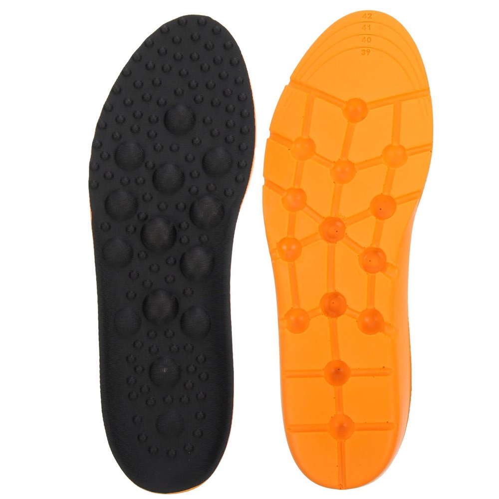 OSOLADY Breathable Massage Shoe Insoles 1 Pair with Shock Absorption and Free Cutting for Men and Women, Sweat-Absorbent Foot Massaging Inserts Suitable for Daily Wear and Athletic Shoes