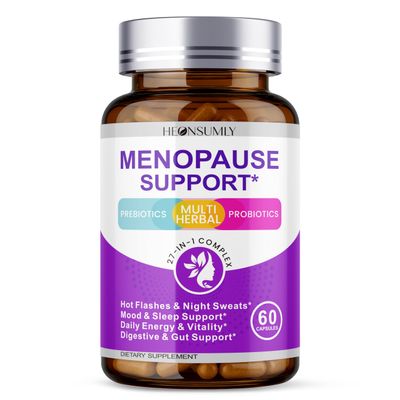 Menopause Supplements for Women Hot Flashes, Mood Swings, 60 Capsules