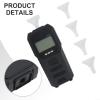 Portable Breathalyzer for LED Display & Voice Announcement, Semiconductor Tester for Drunk Driving Detection, Green/Yellow/Red Indicators, Black view 3