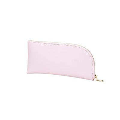 HIONJIN Leather Large Capacity Student Pencil Case Literary Art Bag