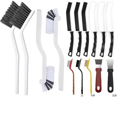 15PCS Gap Cleaning Brush Set, Kitchen and Bathroom Floor Corner Ceramic Tiles, Narrow Gap Cleaning with Scraper