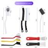 15PCS Gap Cleaning Brush Set, Kitchen and Bathroom Floor Corner Ceramic Tiles, Narrow Gap Cleaning with Scraper view 2