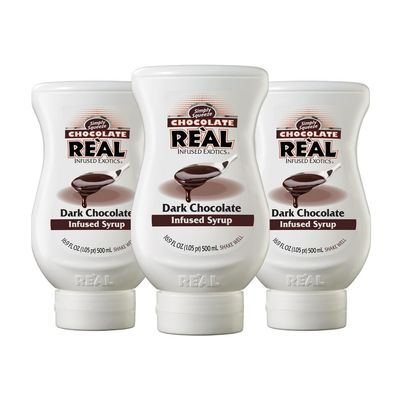 Rel Infused Exotics Dark Chocolate Syrup, 16.9 fl oz, 3 Pack