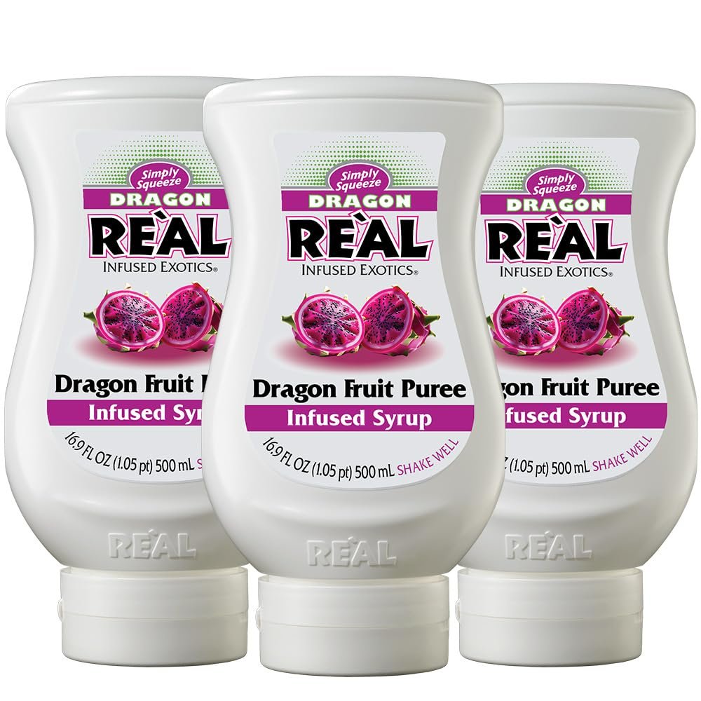 Rel Infused Exotics Dragon Fruit Syrup, 16.9 fl oz, 3 Pack