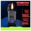 Smart Kerosene Soft-Flame Lighter Four Ignition Modes (Voice, Gravity, Airflow, Touch Control) Windproof Lighter with Visible Fuel Window(Gold) view 4