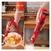 3 In 1 Non-Slip Anti-Scald Hot Plate Gripper & Bowl Clip For Kitchen, Multi-Function Dish/Pot Grabber Oven, Microwave Use(Purple) view 2