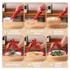 3 In 1 Non-Slip Anti-Scald Hot Plate Gripper & Bowl Clip For Kitchen, Multi-Function Dish/Pot Grabber Oven, Microwave Use(Purple) view 4