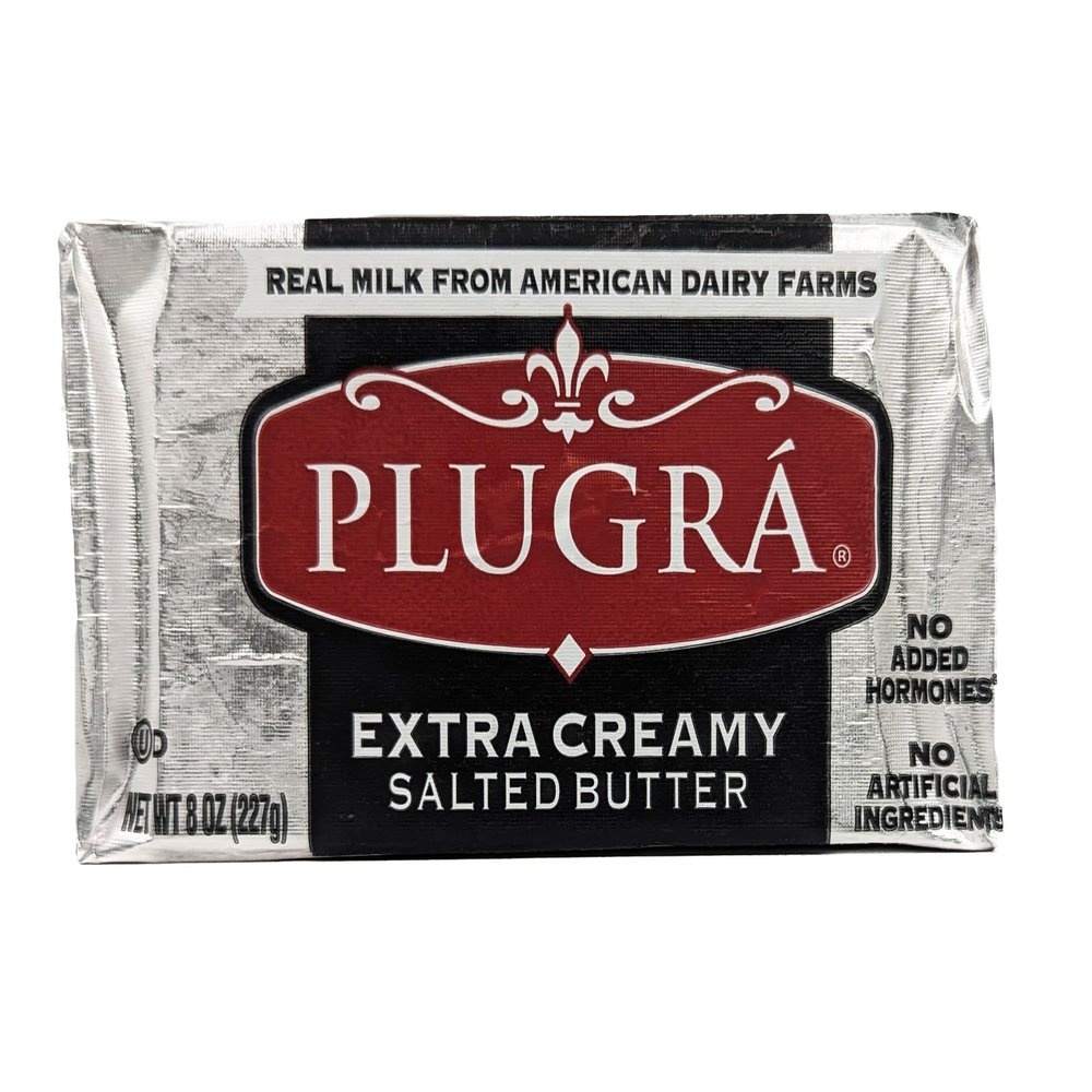 European Style Plugra Salted Butter 8 oz (Pack of 4)