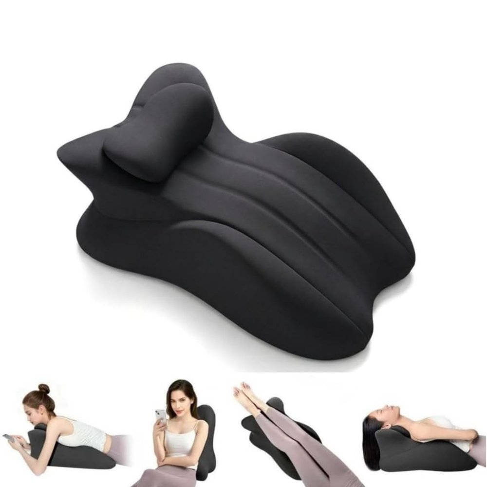 LEIOOQUN Wedge Body Positioner Pillow Memory Foam Ergonomic Wedge Pillow 27-Degree Incline for Leisure Reading Watching TV and Relaxing Comes with A Removable Pillowcase