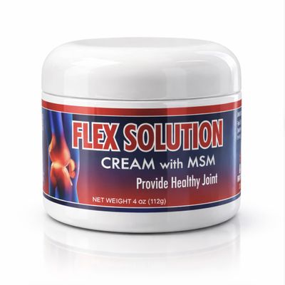 Flex Solution Cream with MSM, Topical Cream for Muscle and Joint Areas, 4 oz (112 g), External Use, Smooth Texture, Easy Application, 1 Pack