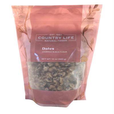 Chopped Dates with Rice Flour - No Added Sugar - Soft Chewy Baking Dates - Kosher Vegan Non-GMO (5 LB)