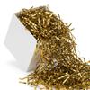 PMU 8oz Gold Crinkle Cut Metallic Paper Shredded Wavy Crimped Foil Paper Filler for Gift Baskets view 1