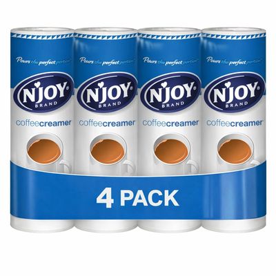 N'JOY Coffee Creamer, Pours the Perfect Portion, 4 Pack