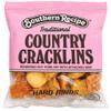 Southern Recipe` Traditional Country Cracklins, Hard Rinds, Pink Bag, Rendered Out Pork Fat with Attached Skin, Riega Snacks (2 Ounce (Pack of 12), Traditional) view 1