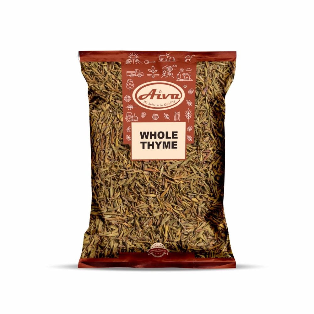Aiva Dried Thyme Leaves (Thyme Flakes) | Tomillo Entero | Thymus vulgaris L. - 14 oz (400 gm)