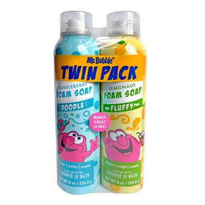 B'ubble Foam Soap Twin Pack, Rotating Colors and Scents, 8 fl oz. (Pack of 2), Paraben Phthalate and Sulfate-Free