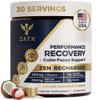 ZATR Post Workout Recovery Drink Powder KSM-66 Ashwagandha, Creatine Monohydrate, L-Theanine & Taurine for Muscle Recovery, Cortisol Support & 30 Servings, Lychee Coconut view 1