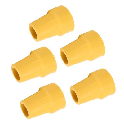 Yinhing 22mm Rubber Crutch Tips 5Pcs Nonslip Cane Tips with Tyre Texture for Enhanced Grip Ideal for Grass Gravel and Sand Easy Install Crutch Accessories