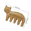 DECHOUS Cat-Shaped Wooden Scalp Massager Comb for Head Acupoint Massage, Cute Cat Design Sandalwood Material, Full Body Relaxation Tool for Stress Relief and Scalp Care view 2
