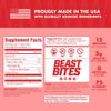 BEAST BITES Creatine Infused Gummies - 5g Creatine Monohydrate Per Serving - NSF Certified for Sport, Clean Label Project Certified (75 Gummies, Hawaiian Fruit Punch) view 4