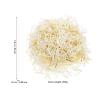 DOITOOL Festive Raffia Paper Shreds Packaging Material 200g Gold-white Crinkle Cut Paper Filler for Boxes Holiday Hampers Wedding Wrapping Supplies view 2