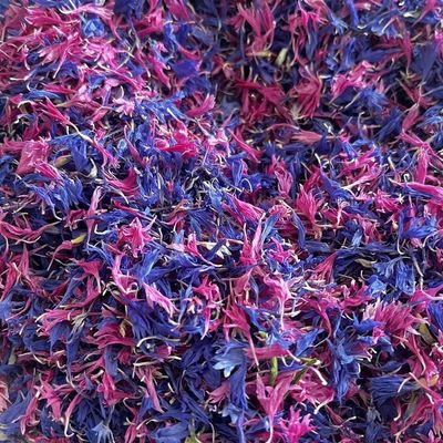 10g Pink Blue Cornflower Petals Edible Dried Flowers for Cake Decorating, Dessert Toppings, Candle Making, Soap Making, and Crafting All-Natural, Food Grade