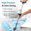 MINGLEA Declogger Toilet Drain Cleaner High Pressure Air Plunger with 3/5 Nozzles for Sink Bathtubs Pipe Clogs view 2