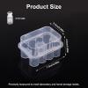 2pcs Peptide Case for Fridge, Clear 3ml Vial Holder 10 Slots Peptide Storage Case Vial Container Organizer for Refrigerator Lab Home Use view 2