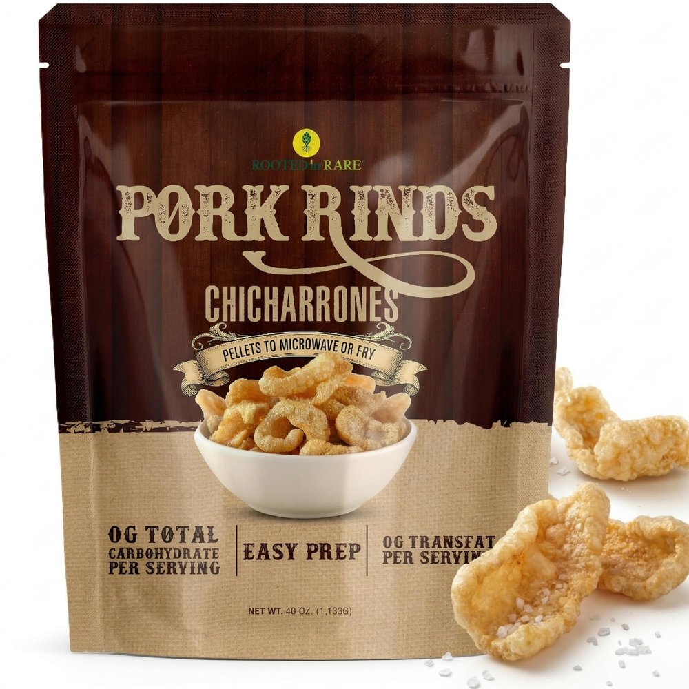 Microwave Pork Rinds Pellets 2.5 lbs, Pork Rinds Microwavable Pork Skins, Bulk Chicharrones Keto Snacks - Bulk Original Plain Chicharon, Carnivore Diet Snacks - Prepare Baked, Fried or Air Fried