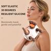 TSDRBWO Neck and Shoulder Massager,Portable Shiatsu Back Massage Hand-Shaped Deep Tissue 4D Kneading Massager with Heat for Pain Relief and Muscle Relax,Gifts for Women Men,(Cream & Brown) view 2
