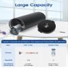 Insulin Travel Cooler Case for Zepbound Pens, GLP-1 Peptide Case with Digital Temp Display, 48H Long-Lasting TSA-Approved Medicine Cooler with Ice Brick for Ozempic, Wegovy, Mounjaro, Vials, Black view 2