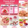 5.64 oz Freeze Dried Raspberry Pieces Pure Dried Raspberries Made from Fresh Raspberries, No Sugar Added, Crispy Freeze Dried Fruit Snack for Baking, Smoothies, Yogurt & Desserts view 3