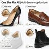 GQTJP 4D Heel Pads for Shoes Too Big, Beige Grips Inserts, 6 Pairs view 3
